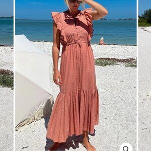 Emerson Fry India Collection Chandra Dress in Muted Clay